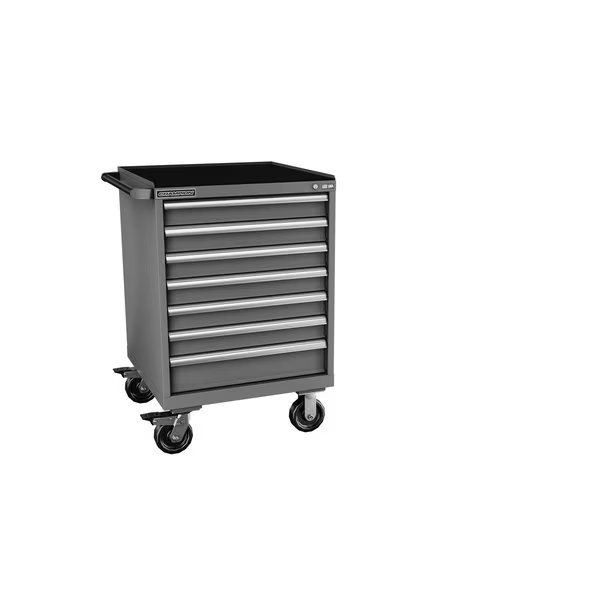 Tool Cabinet, 7 Drawer, Dark Gray, 28-1/4 in W x 28-1/2 in D x 43-1/4 in H, S15000702ILCMB8S1RT-DG, Champion Tool Storage, Mfr#: S15000702ILCMB8S1RT-DG